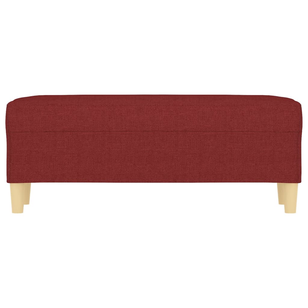 Panca Rosso Vino 100x35x41 cm in Tessuto cod mxl 69629