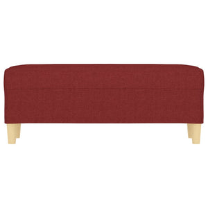 Panca Rosso Vino 100x35x41 cm in Tessuto cod mxl 69629