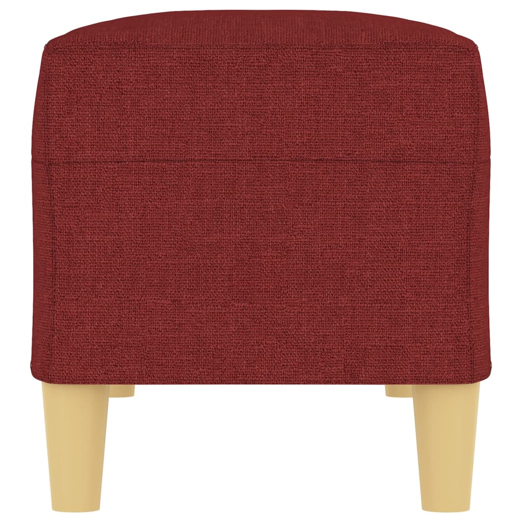 Panca rosso bordeaux x 100 x 35 x 41 cm tessuto 02_0010523