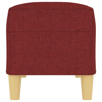 Panca rosso bordeaux x 100 x 35 x 41 cm tessuto 02_0010523