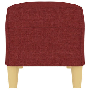 Panca Rosso Vino 100x35x41 cm in Tessuto 349381