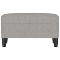 Panca Grigio chiaro 70x35x41 cm in Tessuto