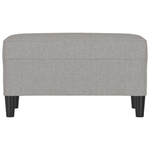 Panca Grigio chiaro 70x35x41 cm in Tessuto