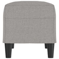 Panca Grigio chiaro 70x35x41 cm in Tessuto