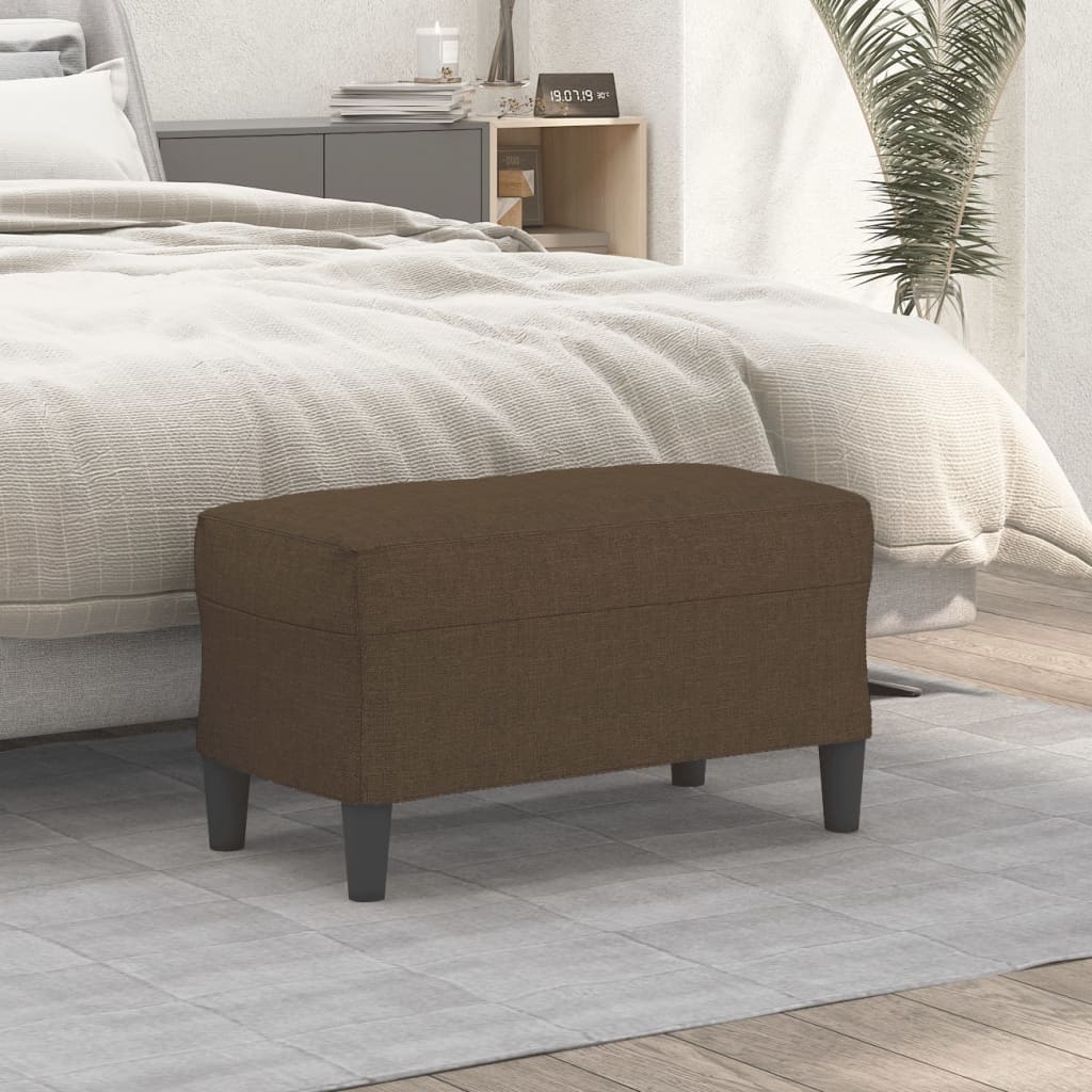 Panca Marrone 70x35x41 cm in Tessuto 349386