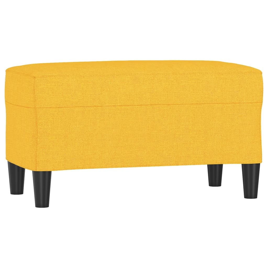 Panca Giallo Chiaro 70x35x41 cm in Tessuto 349388