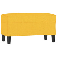 Panca Giallo Chiaro 70x35x41 cm in Tessuto 349388