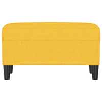 Panca Giallo Chiaro 70x35x41 cm in Tessuto 349388