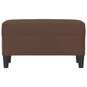 Panca Marrone 70x35x41 cm in Similpelle 349393