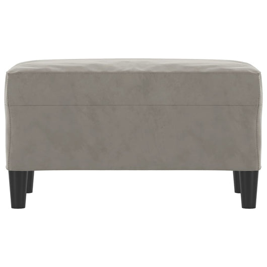 Panca 70 x 35 x 41 cm velluto grigio chiaro 02_0010524