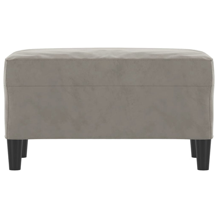 Panca 70 x 35 x 41 cm velluto grigio chiaro 02_0010524