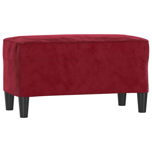 Panca Rosso Vino 70x35x41 cm in Velluto cod mxl 63509