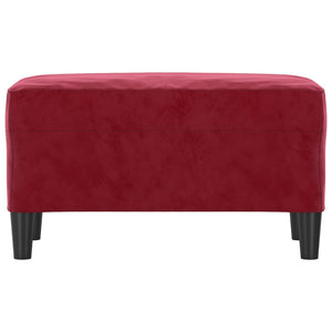 Panca rosso bordeaux x 70 x 35 x 41 cm velluto 02_0010484