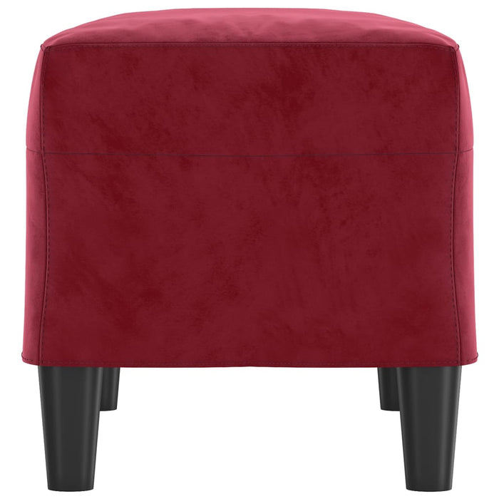 Panca rosso bordeaux x 70 x 35 x 41 cm velluto 02_0010484