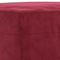 Panca Rosso Vino 70x35x41 cm in Velluto cod mxl 63509