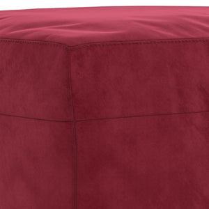Panca Rosso Vino 70x35x41 cm in Velluto 349401