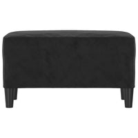 Panca Nera 70x35x41 cm in Velluto cod mxl 73957