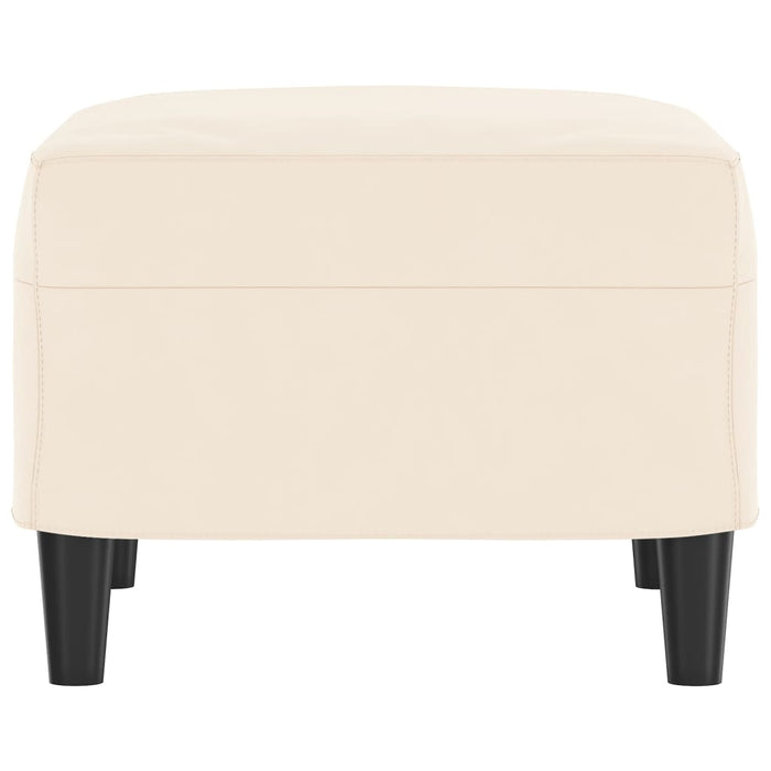 Panca crema 70x35x41 cm in Velluto 349405