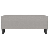 Panca Grigio chiaro 100x35x41 cm in Tessuto 349407