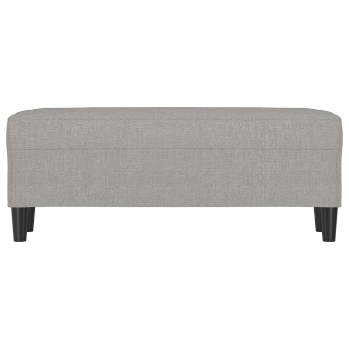 Panca Grigio chiaro 100x35x41 cm in Tessuto