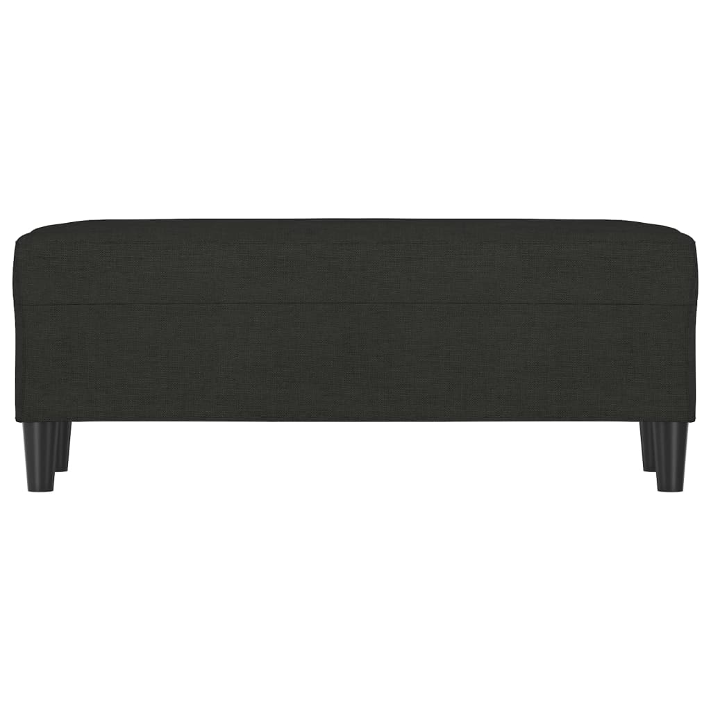 Panca Nera 100x35x41 cm in Tessuto 349411