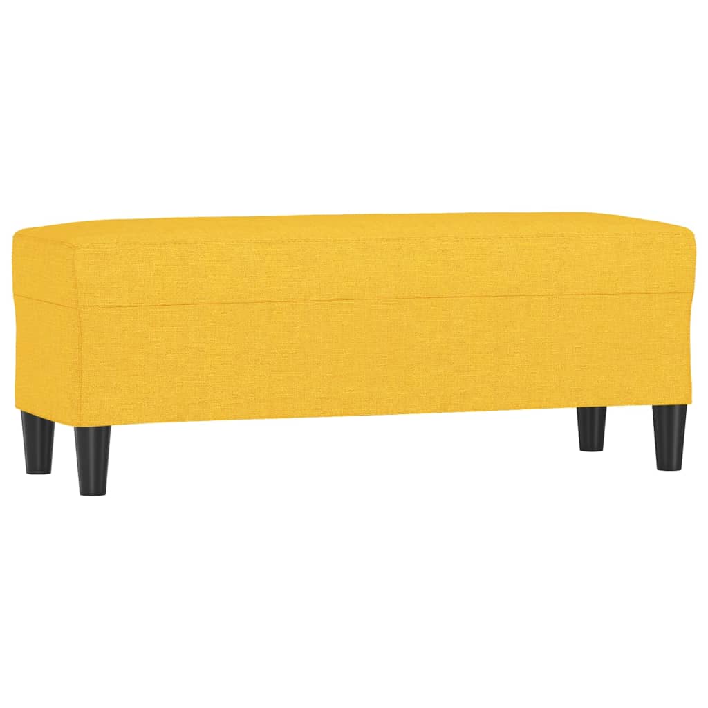 Panca Giallo Chiaro 100x35x41 cm in Tessuto 349412