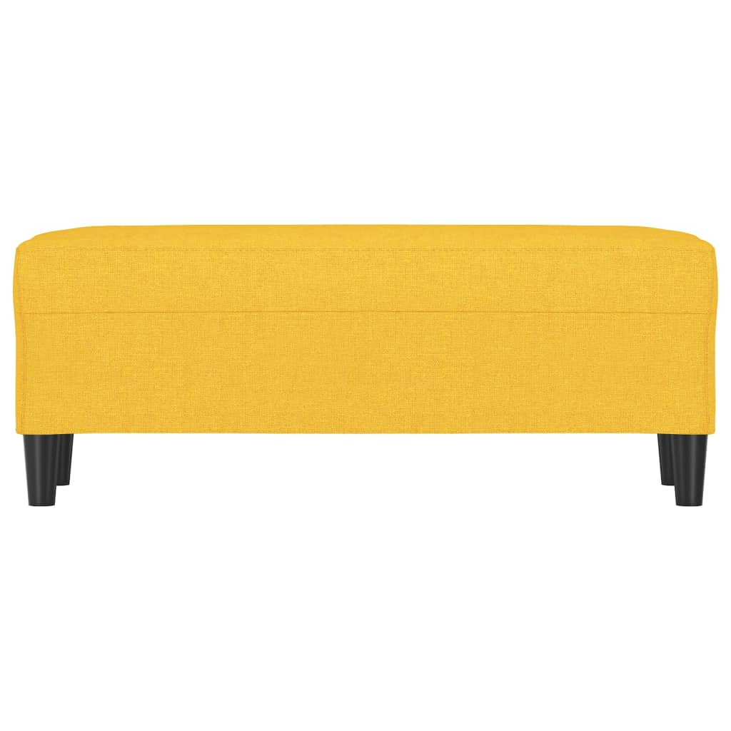Panca Giallo Chiaro 100x35x41 cm in Tessuto 349412