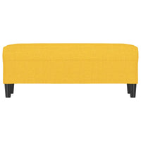 Panca Giallo Chiaro 100x35x41 cm in Tessuto 349412
