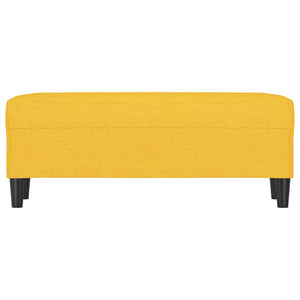 Panca Giallo Chiaro 100x35x41 cm in Tessuto 349412