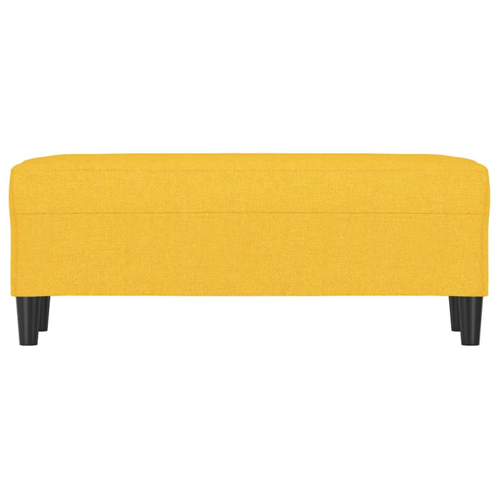 Panca Giallo Chiaro 100x35x41 cm in Tessuto 349412