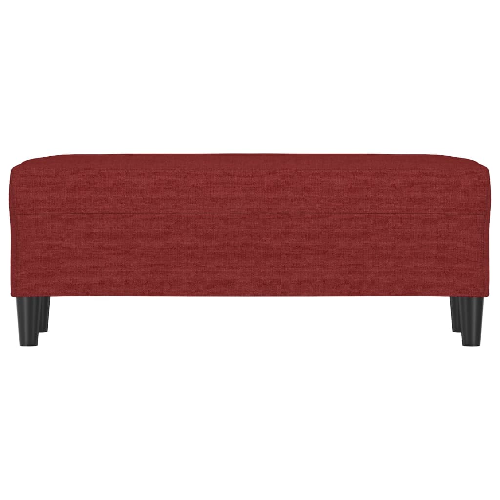 Panca Rosso Vino 100x35x41 cm in Tessuto 349413