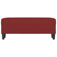 Panca Rosso Vino 100x35x41 cm in Tessuto 349413