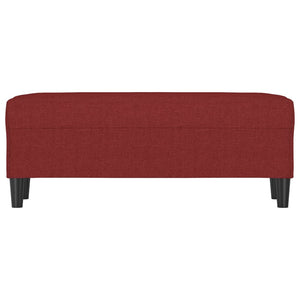 Panca Rosso Vino 100x35x41 cm in Tessuto 349413