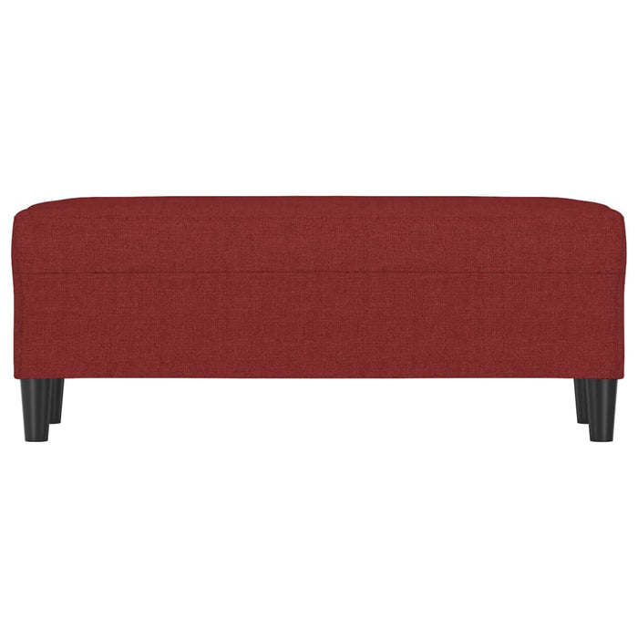 Panca Rosso Vino 100x35x41 cm in Tessuto 349413
