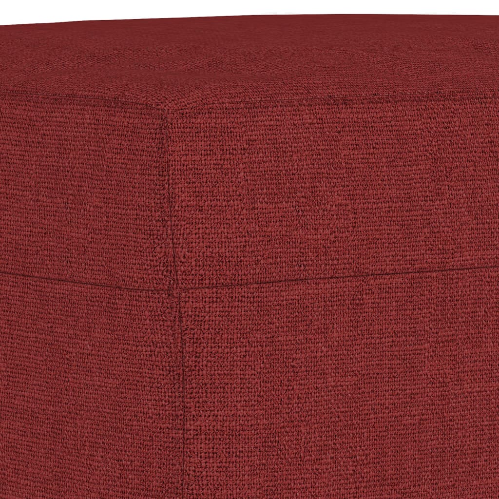 Panca Rosso Vino 100x35x41 cm in Tessuto 349413