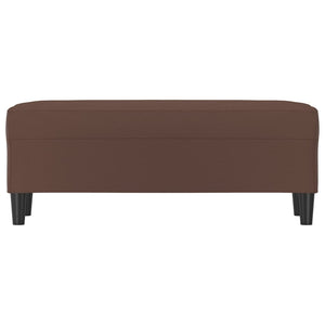 Panca Marrone 100x35x41 cm in Similpelle cod mxl 65574