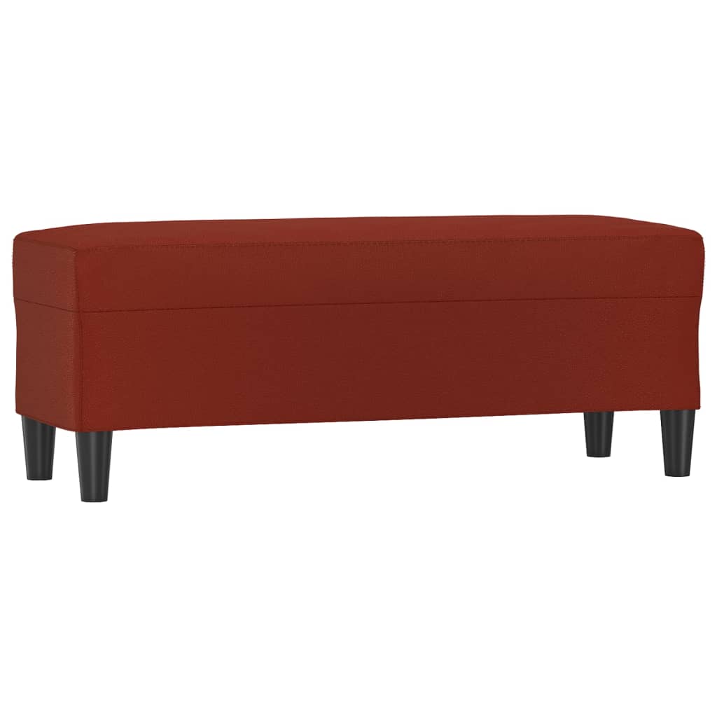 Panca Rosso Vino 100x35x41 cm in Similpelle cod mxl 64923