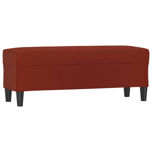 Panca Rosso Vino 100x35x41 cm in Similpelle cod mxl 64923