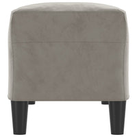 Panca panca 100 x 35 x 41 cm velluto grigio chiaro 02_0010622