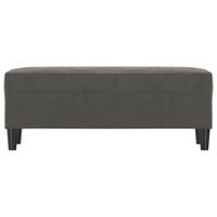 Panca Grigio Scuro 100x35x41 cm in Velluto 349422