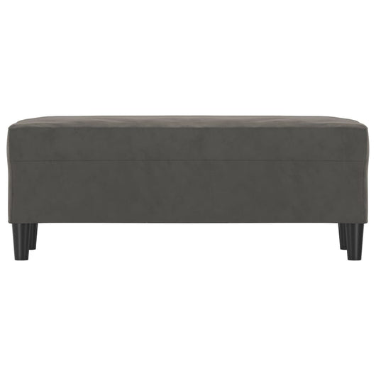 Panca panca 100 x 35 x 41 cm velluto grigio scuro 02_0010492