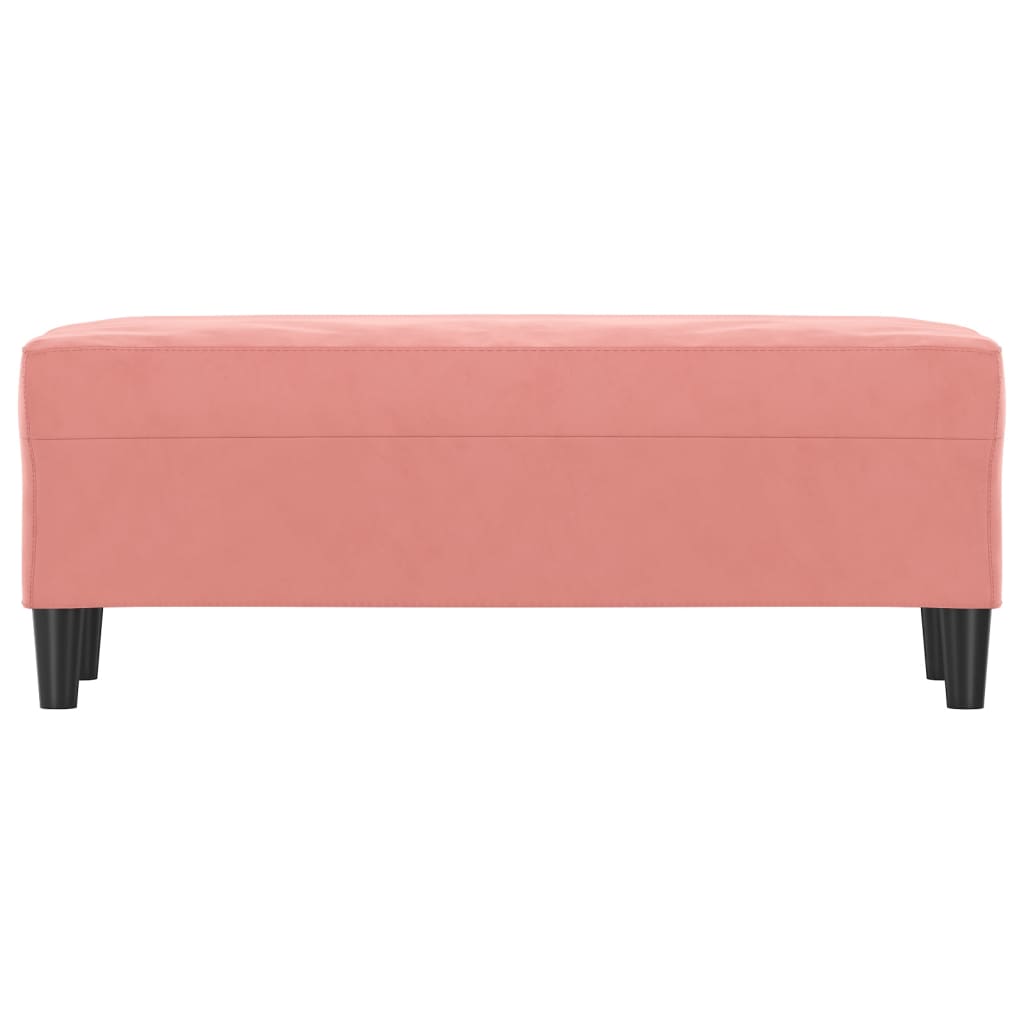 Panca rosa 100x35x41 cm in Velluto 349424