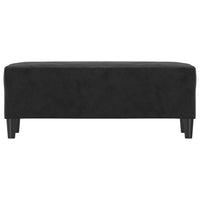 Panca Nero 100x35x41 cm in Velluto 349426