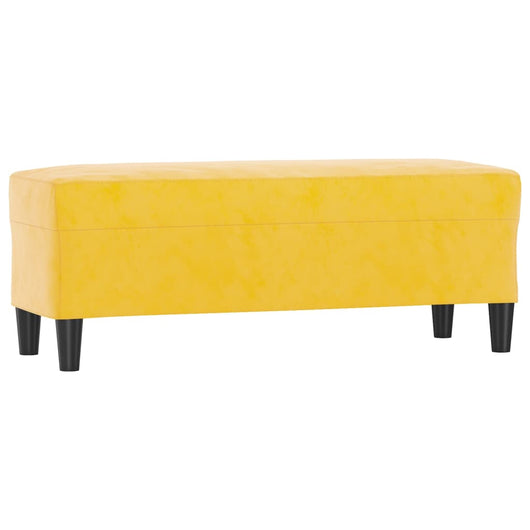 Panca giallo 100x35x41 cm in Velluto 349427