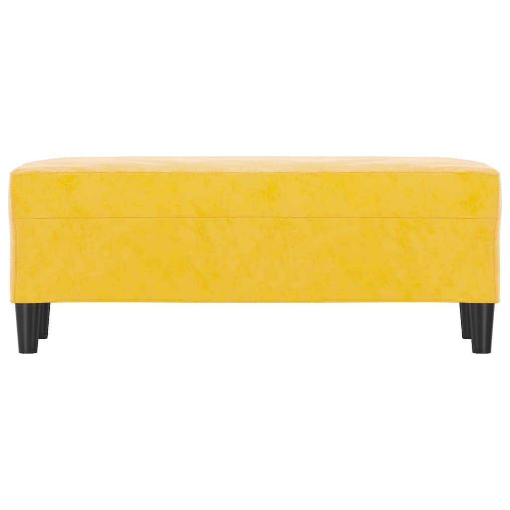 Panca giallo 100x35x41 cm in Velluto 349427