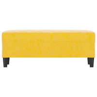 Panca giallo 100x35x41 cm in Velluto 349427