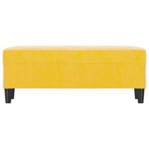 Panca giallo 100x35x41 cm in Velluto 349427