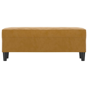 Panca panca 100 x 35 x 41 cm velluto marrone 02_0010613