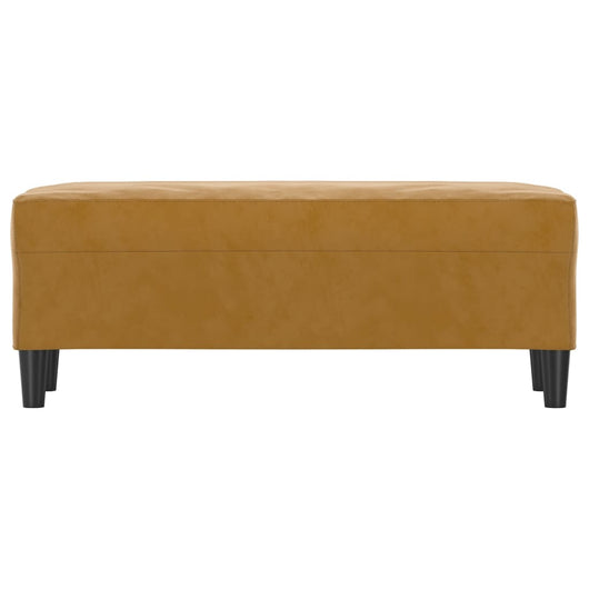 Panca panca 100 x 35 x 41 cm velluto marrone 02_0010613