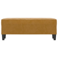 Panca marrone 100x35x41 cm in Velluto cod mxl 66439